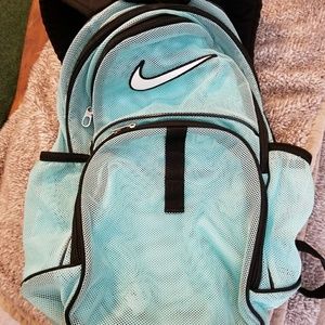 grey nike mesh backpack